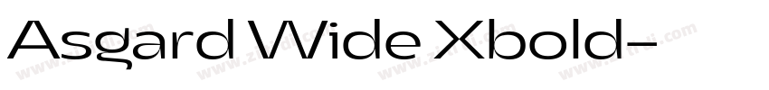 Asgard Wide Xbold字体转换